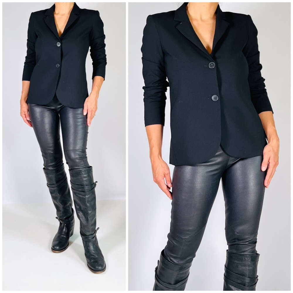 Theory Wool Pleated Back Jacket - image 2